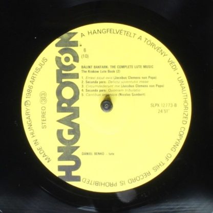 Hungaroton SLPX 12771-75 - Bálint Bakfark - The Complete Lute Mu - Image 10