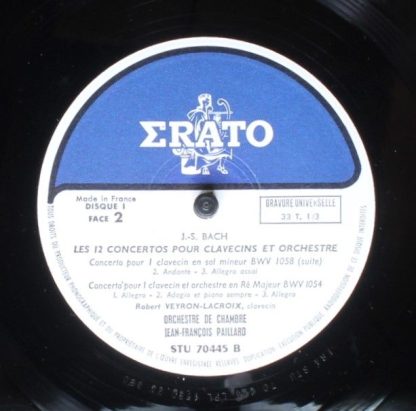 Erato STU 70445/46/47/48 - Les Douze Concertos Pour Clavecins Et - Image 6