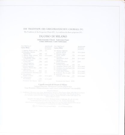 Archiv Produktion 2533 284 - Ambrosianischer Choral - Image 3