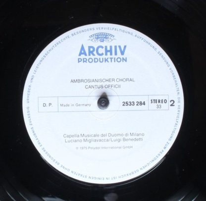 Archiv Produktion 2533 284 - Ambrosianischer Choral - Image 6
