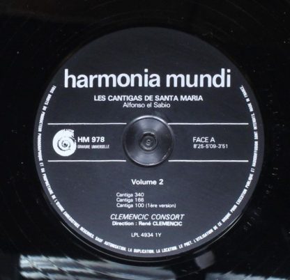 harmonia mundi France HM 978 - Les Cantigas De Santa Maria Vol.2 - Image 5