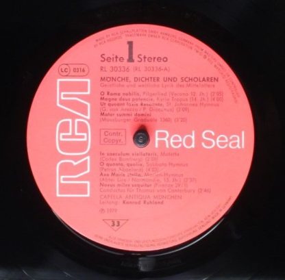 RCA Red Seal RL 30336 - Sacred And Secular Songs Of The Middle A - Image 5