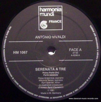 harmonia mundi France HM 1066/67 - Serenata a Tre - Image 3
