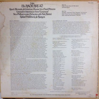 London Records STS 2669 - Falla - El Amor Bravo/Ravel - Alborada - Image 2