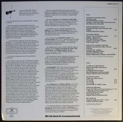 Deutsche Grammophon 410 770-1 - BFG : Edition 1983 - Violinenmus - Image 3