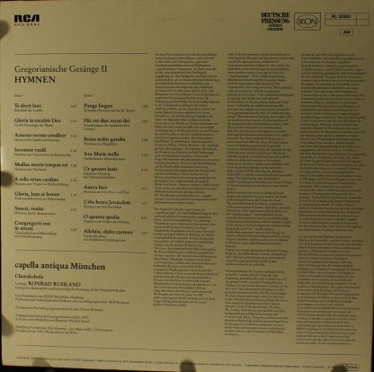 RCA Red Seal RL 30383 - Gregorianische Gesange II - HYMNEN - Image 4