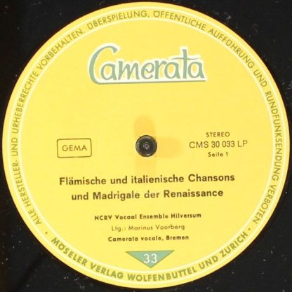 Camerata (2) CMS 30033 LP - Flämische Italienische Französische - Image 4