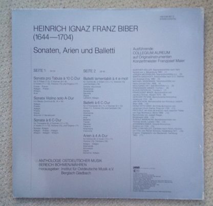 Deutsche Harmonia Mundi HM/IOM 667 D - Sonaten, Arien Und Ballet - Image 3
