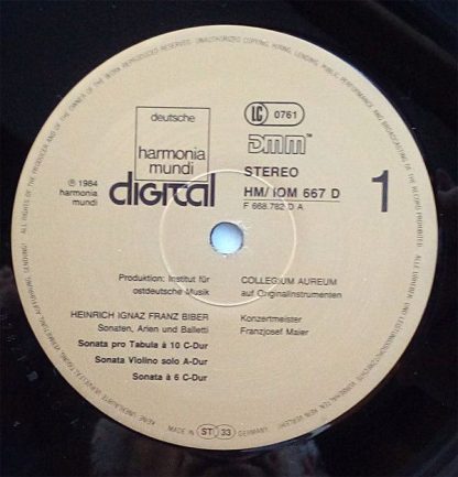 Deutsche Harmonia Mundi HM/IOM 667 D - Sonaten, Arien Und Ballet - Image 4