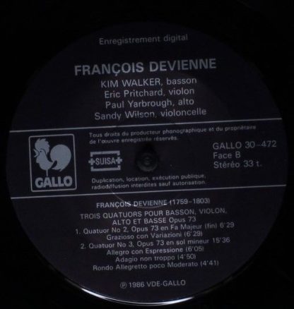 Gallo (4) 30-472 - Trois Quatuors Pour Basson, Violon, Alto E Ba - Image 4