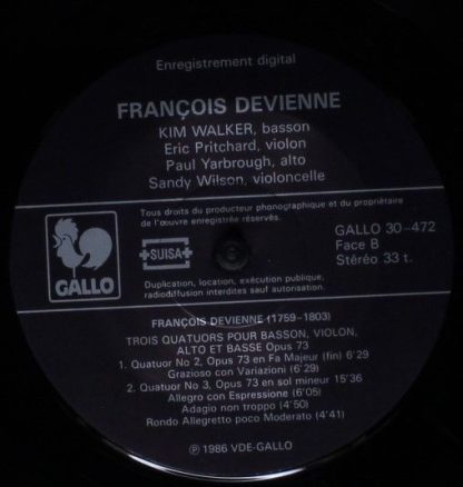 Gallo (4) 30-472 - Trois Quatuors Pour Basson, Violon, Alto E Ba - Image 4