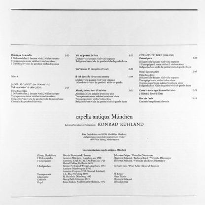 RCA Red Seal RL 30354 - Frühe Italienische Madrigale = Early Ita - Image 9