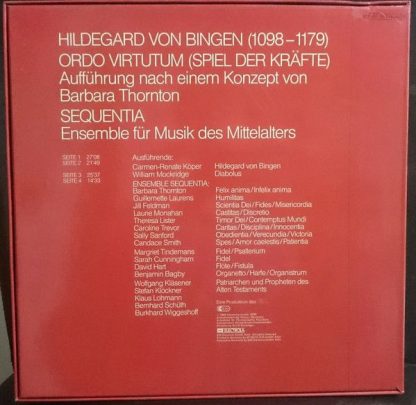Deutsche Harmonia Mundi 1 C 165-99 942/43 T - Ordo Virtutum - Image 2