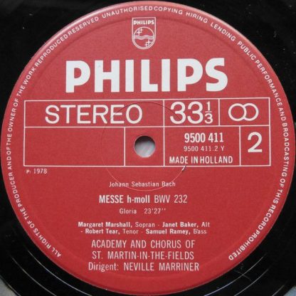 Philips 6769 002 - Messe H-Moll = Mass In B Minor = Messe En Si - Image 4