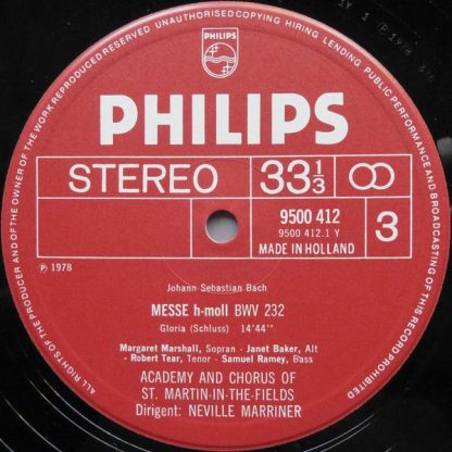 Philips 6769 002 - Messe H-Moll = Mass In B Minor = Messe En Si - Image 5