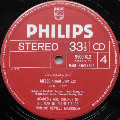 Philips 6769 002 - Messe H-Moll = Mass In B Minor = Messe En Si - Image 6
