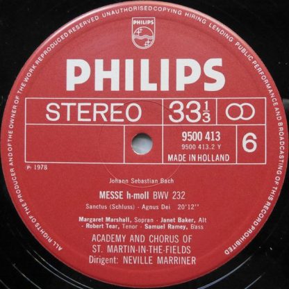 Philips 6769 002 - Messe H-Moll = Mass In B Minor = Messe En Si - Image 8