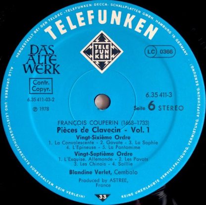 Das Alte Werk 6.35411 FK - Pièces de clavecin Vol. 1 - Image 4