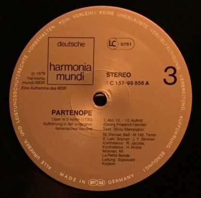 Deutsche Harmonia Mundi 1C 157-99 855/58 - Partenope - Image 9