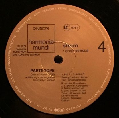 Deutsche Harmonia Mundi 1C 157-99 855/58 - Partenope - Image 10