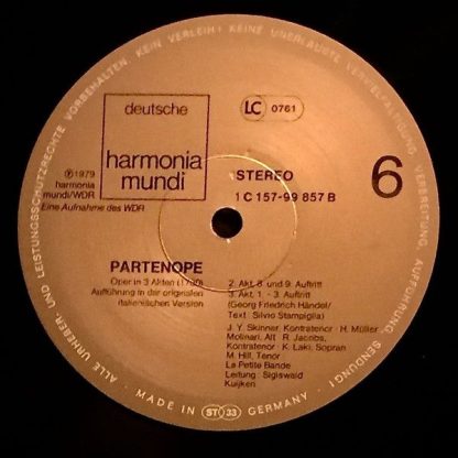 Deutsche Harmonia Mundi 1C 157-99 855/58 - Partenope - Image 12