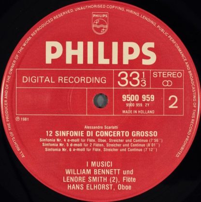 Philips 6769 066 - 12 Sinfonie Di Concerto Grosso - Image 4
