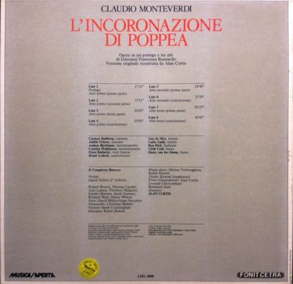 Fonit Cetra LMA 3008 - L'Incoronazione Di Poppea - Image 2