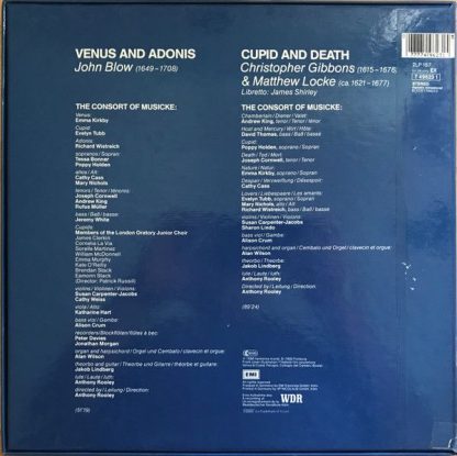 Deutsche Harmonia Mundi 1 74623 1 - Venus & Adonis / Cupid & Dea - Image 2