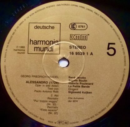 Deutsche Harmonia Mundi 1C 157 16 9537 3 - Alessandro - Image 7