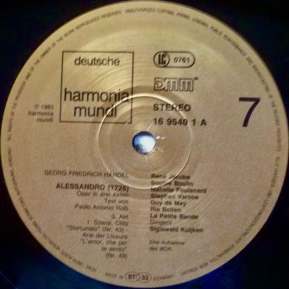 Deutsche Harmonia Mundi 1C 157 16 9537 3 - Alessandro - Image 9