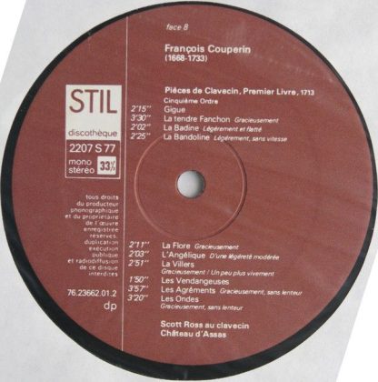 Stil 1607 S 77 - Pièces De Clavecin - Premier Et Second Livres - Image 8