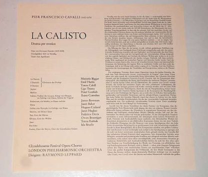 DECCA SAWD 9987/88-B - La Calisto - Image 3