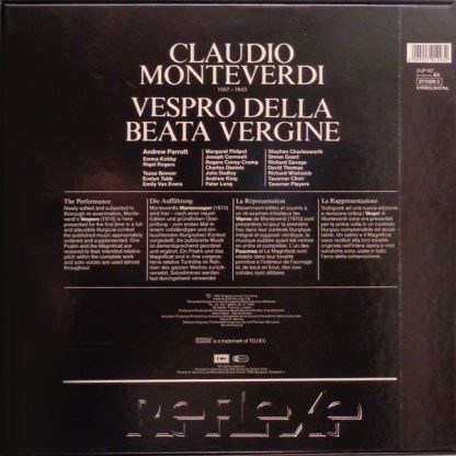 His Master's Voice 27 0129 3 - Vespro Della Beata Vergine (1610) - Image 2