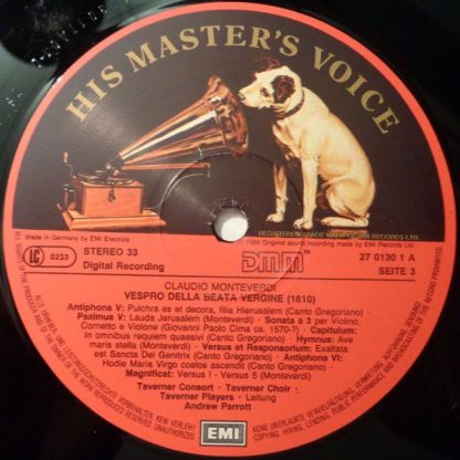 His Master's Voice 27 0129 3 - Vespro Della Beata Vergine (1610) - Image 5