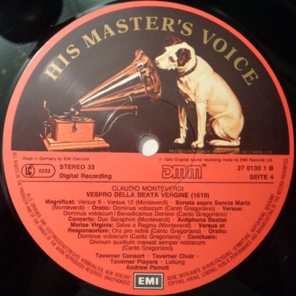 His Master's Voice 27 0129 3 - Vespro Della Beata Vergine (1610) - Image 6
