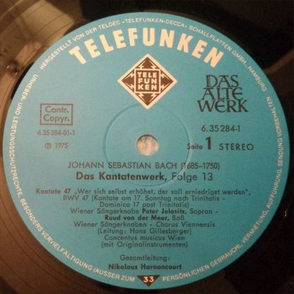 Telefunken 6.35284 - Das Kantatenwerk (Complete Cantatas) | BWV - Image 3