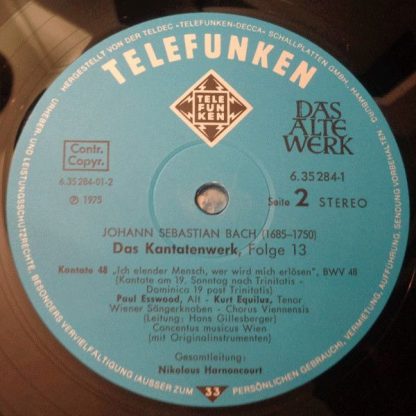 Telefunken 6.35284 - Das Kantatenwerk (Complete Cantatas) | BWV - Image 4