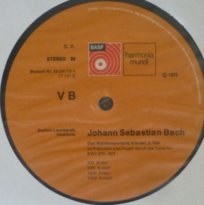 BASF 59 29173-1 - Das Wohltemperierte Klavier, 1.+2. Teil - Image 13