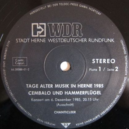 Westdeutscher Rundfunk 66.30088 - Tage Alter Musik In Herne 1985 - Image 4