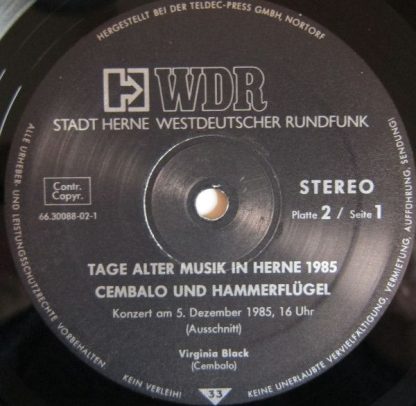 Westdeutscher Rundfunk 66.30088 - Tage Alter Musik In Herne 1985 - Image 5