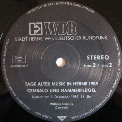 Westdeutscher Rundfunk 66.30088 - Tage Alter Musik In Herne 1985 - Image 6