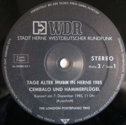 Westdeutscher Rundfunk 66.30088 - Tage Alter Musik In Herne 1985 - Image 7