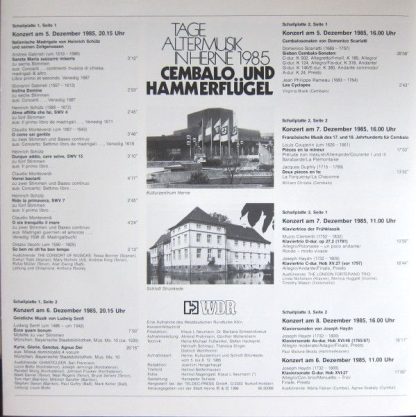 Westdeutscher Rundfunk 66.30088 - Tage Alter Musik In Herne 1985 - Image 14