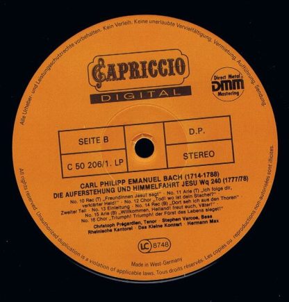 Capriccio C 50 206/1-2 - Die Auferstehung Und Himmelfahrt Jesu W - Image 7