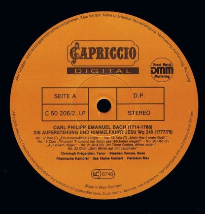 Capriccio C 50 206/1-2 - Die Auferstehung Und Himmelfahrt Jesu W - Image 8