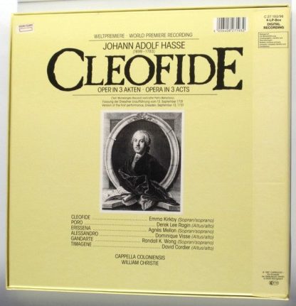 Capriccio C 27 193/96 - Cleofide (Opera In 3 Acts) - Image 2