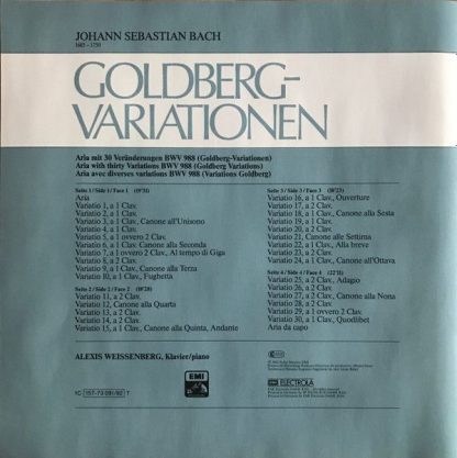His Master's Voice 1C 157-73091/92T - Goldberg-Variationen - Image 4