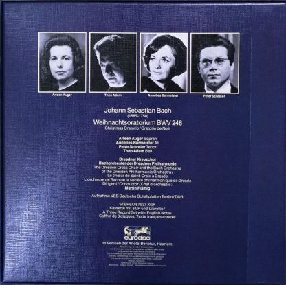 Eurodisc 87 937 XGK - Weihnachtsoratorium BWV 248 - Image 2