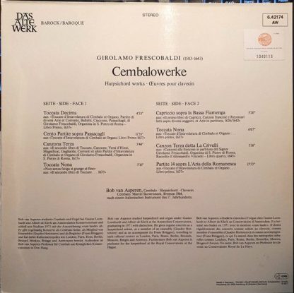 Telefunken 6.42174 AW - Cembalowerke · Harpsichord Works · Œuvre - Image 2