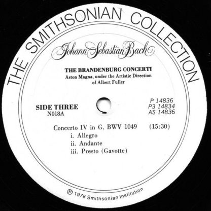 Smithsonian Collection N3016 / P3-14834 - The Six Brandenburg Co - Image 4